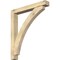 Ekena Millwork Thorton Block Rough Sawn Bracket w/ Offset Brace, Douglas Fir, 6"W x 42"D x 48"H BKT0604X42X48THR05RDF - alternate 1